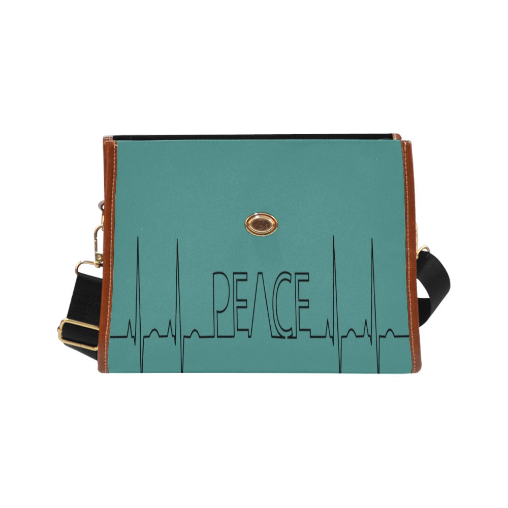 FOX PRODUCTS- Waterproof Canvas Bag "Peace" (All Over Print) (Model 1641)