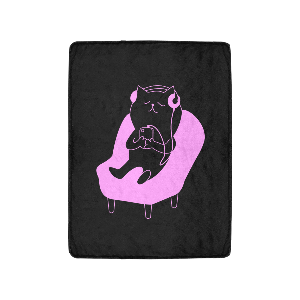 FOX PRODUCTS- Ultra-Soft Micro Fleece Blanket Just Chillin' 30"x40"