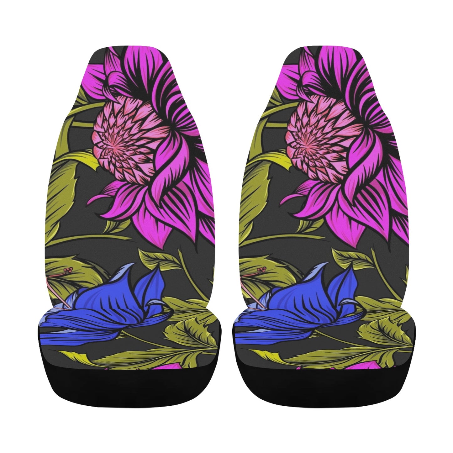Car Seat Cover Botanical Garden Airbag Compatible (Set of 2)
