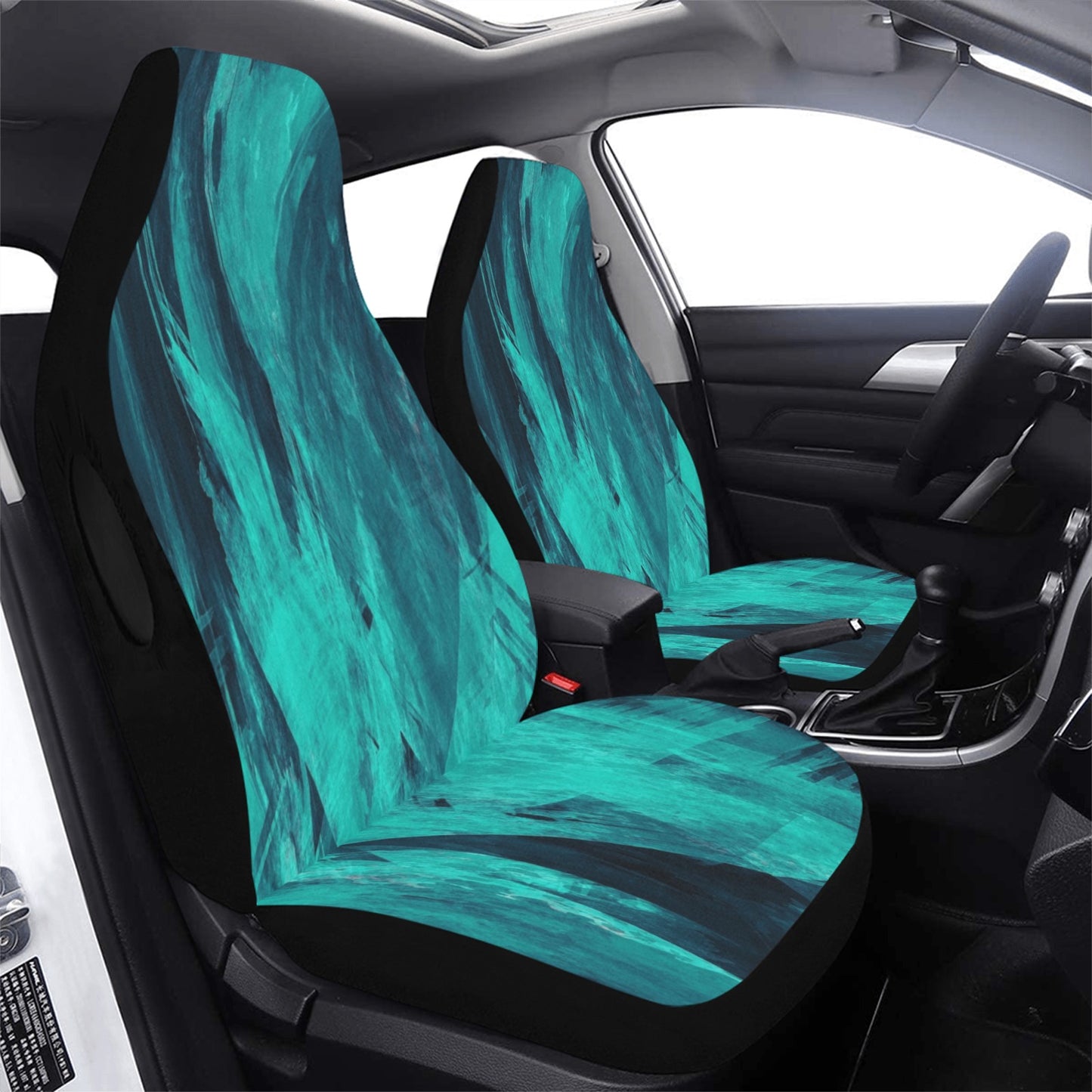 FOX PRODUCTS - Car Seat Cover Airbag Compatible - "Blue power" - (Set of 2)