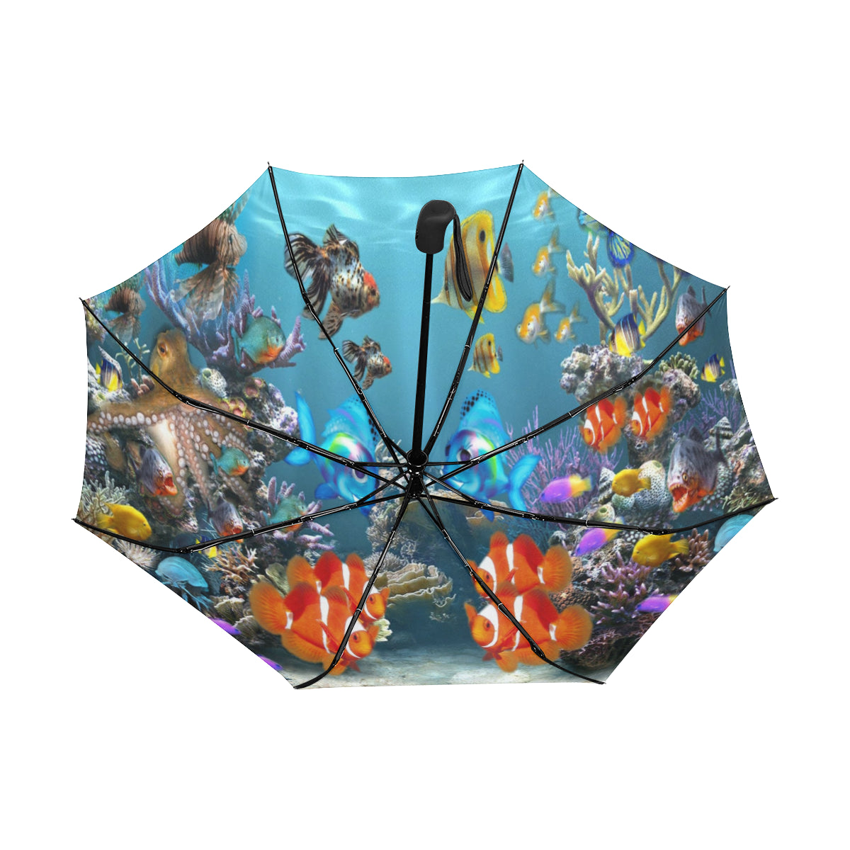 Anti-UV Automatic Aquarium Umbrella (Underside Printing (Model U06)