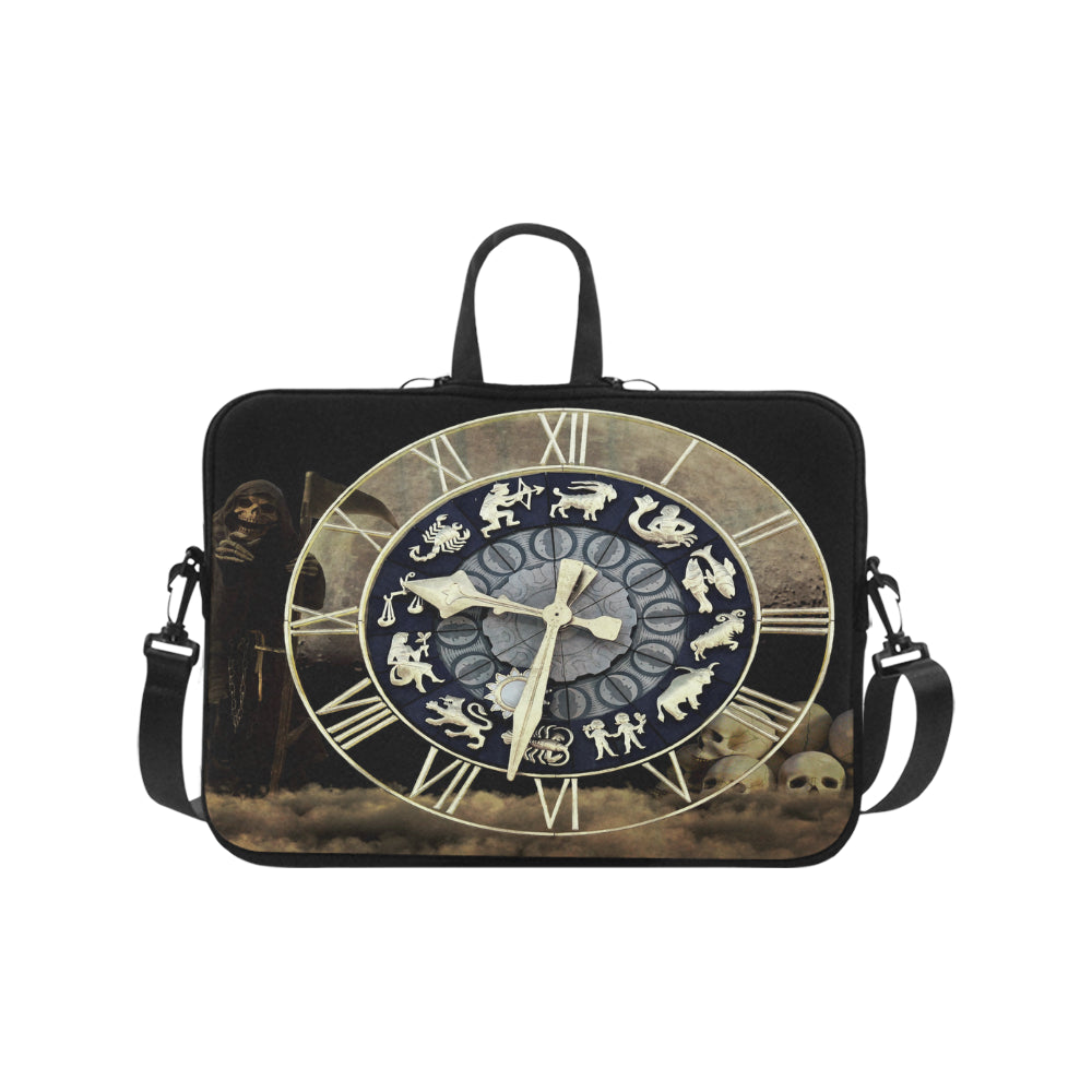Classic Sleeve for 17" Laptop- Zodiac Clock