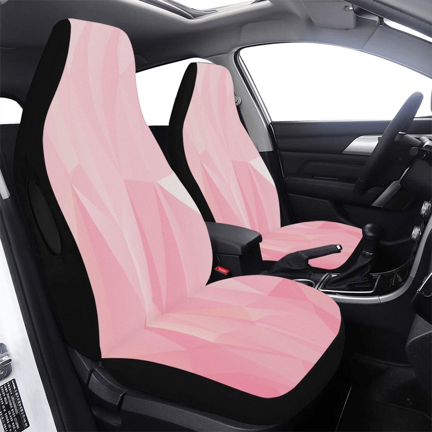 FOX PRODUCTS - Car Seat Cover Airbag Compatible - "Pixel Pink" - (Set of 2)