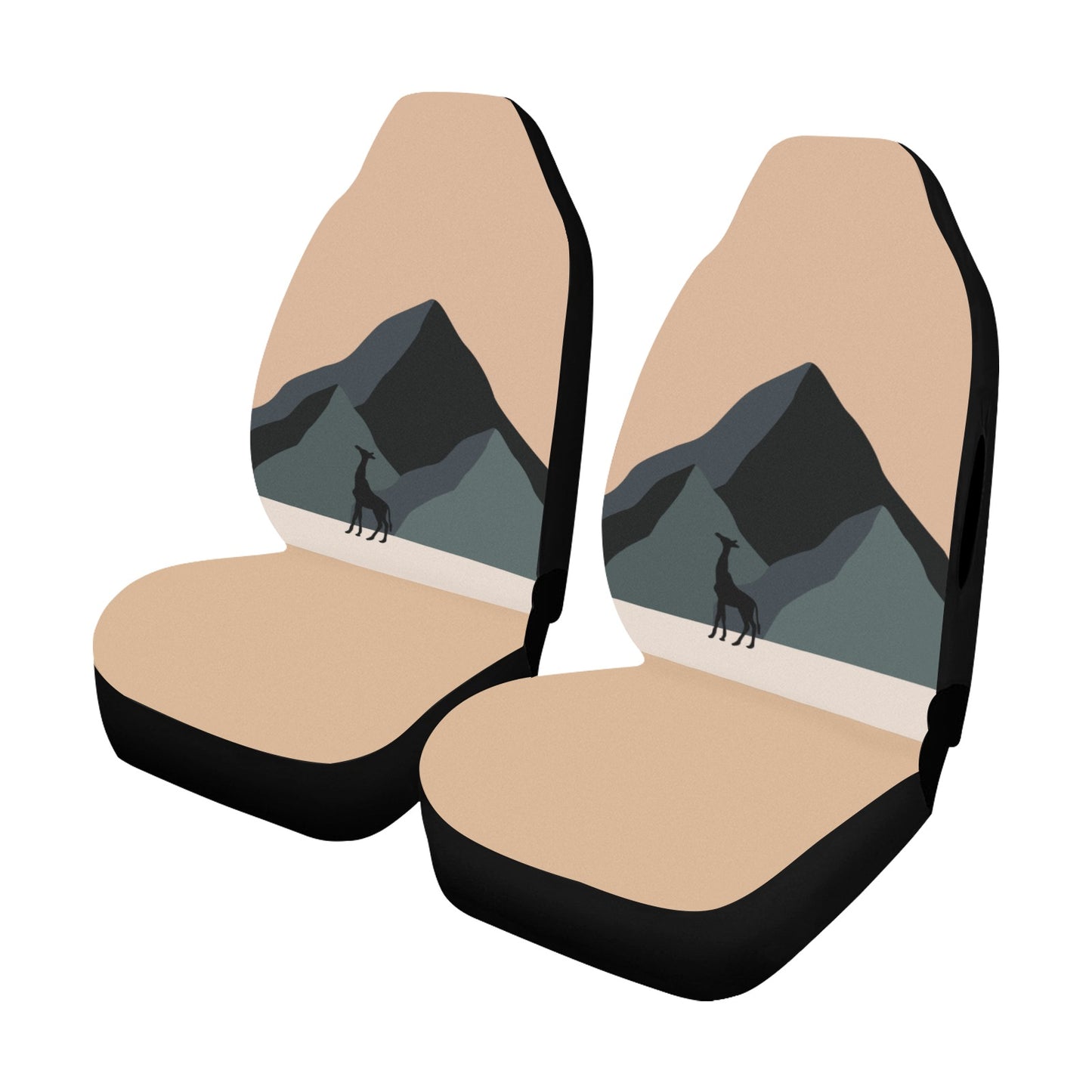Car Seat Cover | FOX PRODUCTS - Madagascar Mountains | Airbag Compatible(Set of 2)