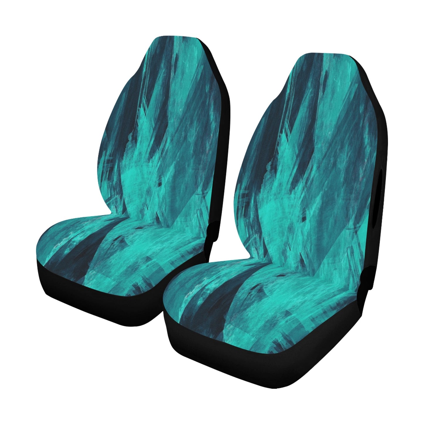 FOX PRODUCTS - Car Seat Cover Airbag Compatible - "Blue power" - (Set of 2)