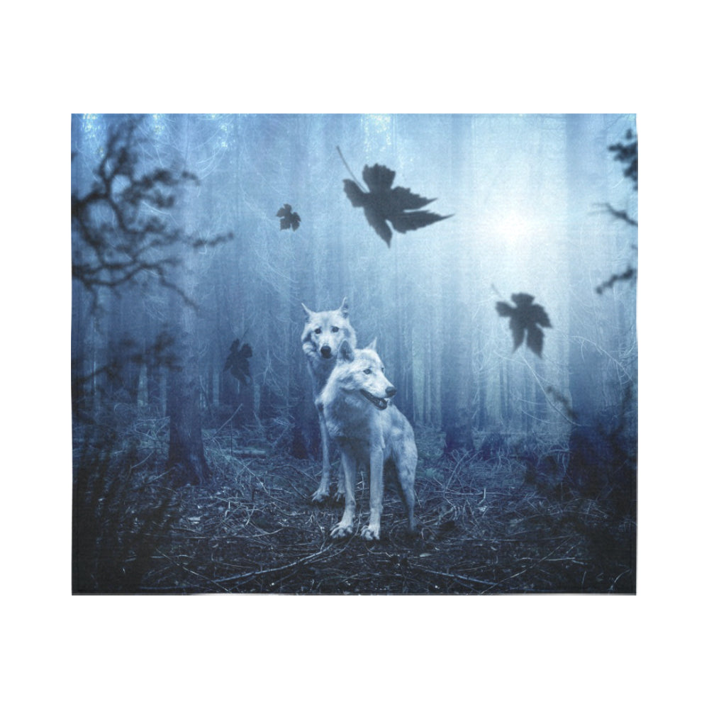 FOX PRODUCTS- Wall Tapestry The Wolves Forest 60"x 51"