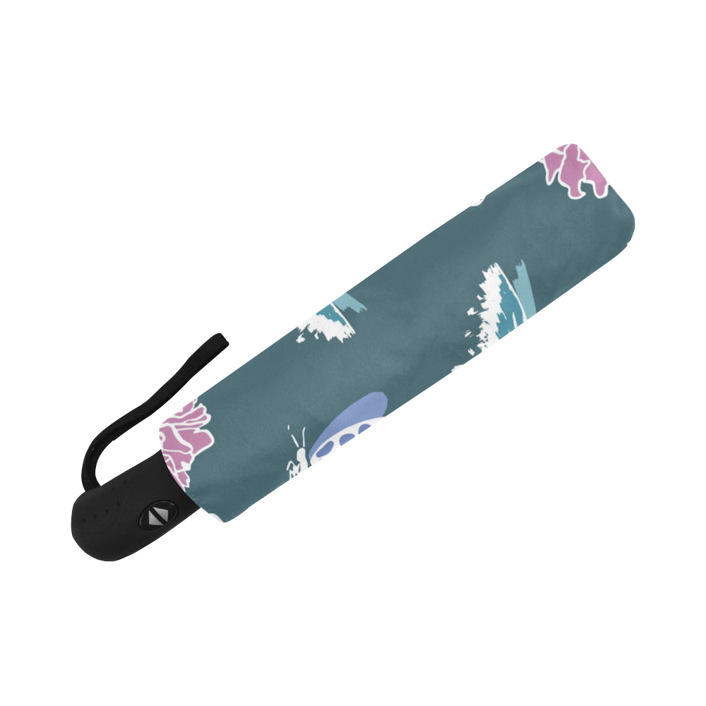 Automatic Foldable Butterfly Flowers Umbrella