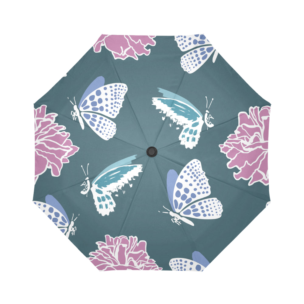 Automatic Foldable Butterfly Flowers Umbrella