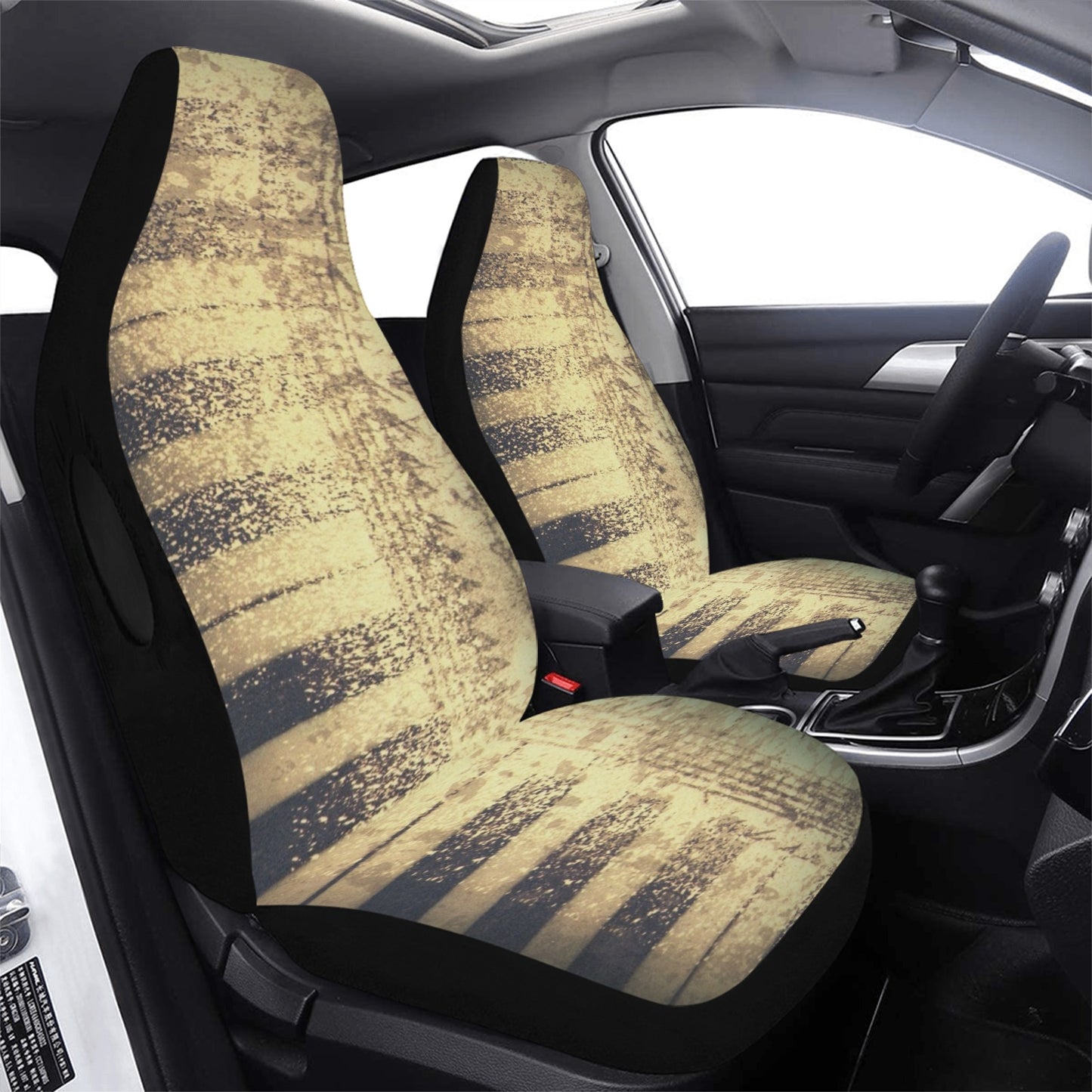Car Seat Cover Faded Keys Airbag Compatible (Set of 2)