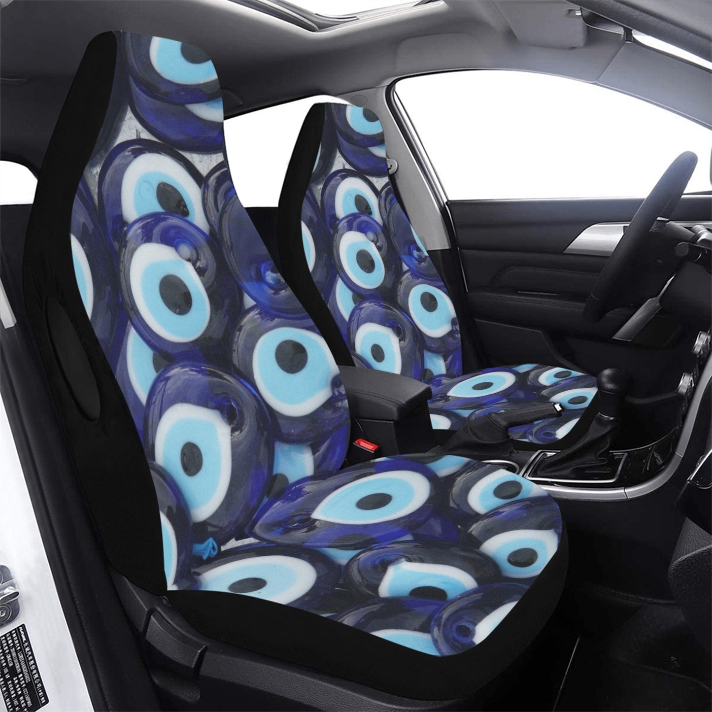 Car Seat Cover Evil Eye Airbag Compatible (Set of 2)