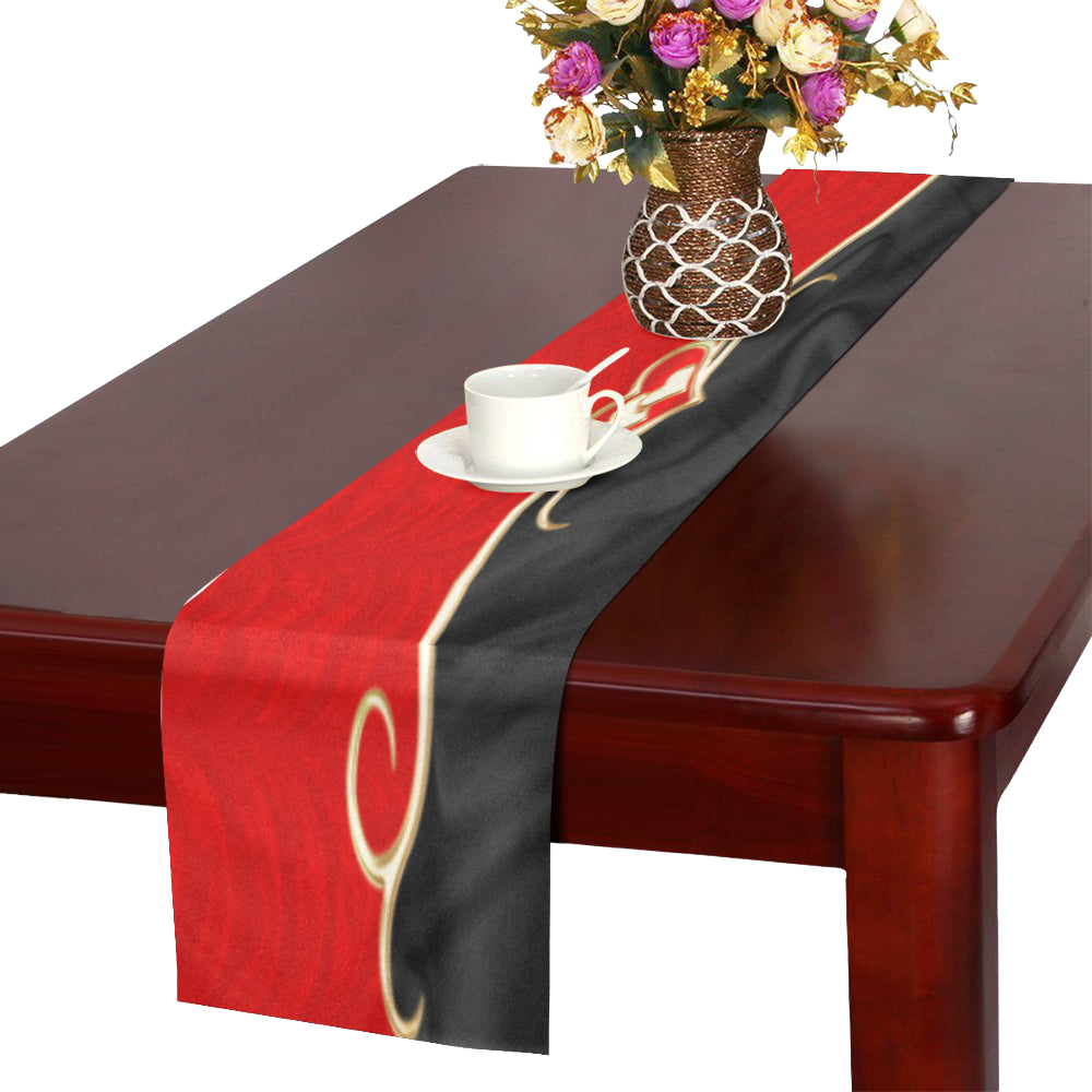 Table Runner Golden Hearts 16" x 72"