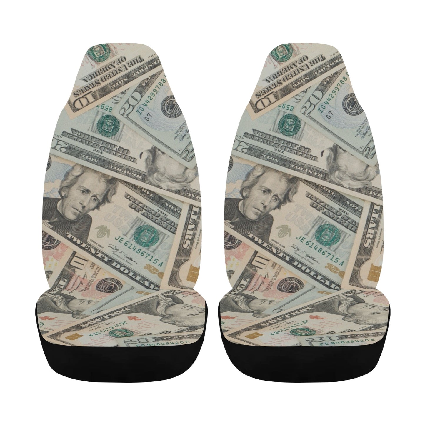 Car Seat Cover Money Buckets Airbag Compatible (Set of 2)