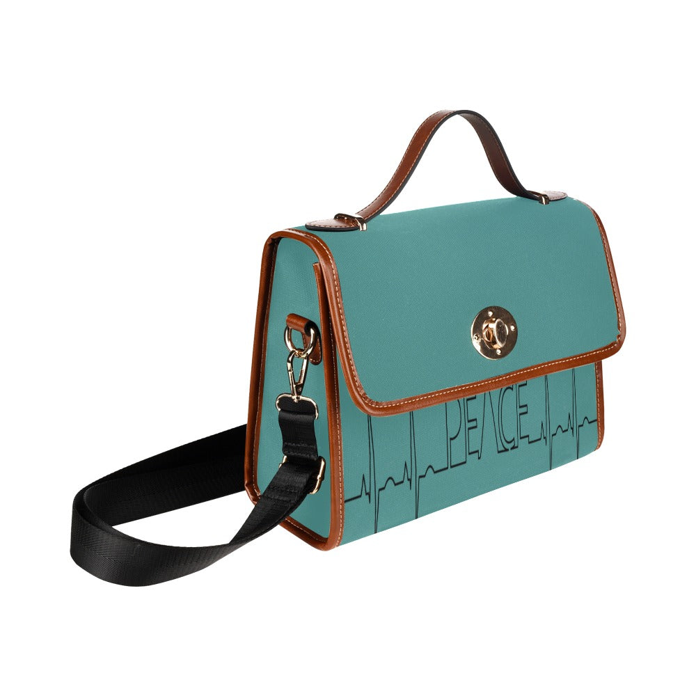 FOX PRODUCTS- Waterproof Canvas Bag "Peace" (All Over Print) (Model 1641)