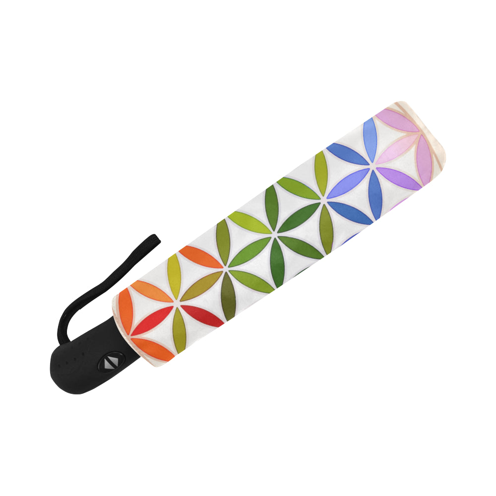 Anti-UV Automatic Mandala Rainbow Umbrella