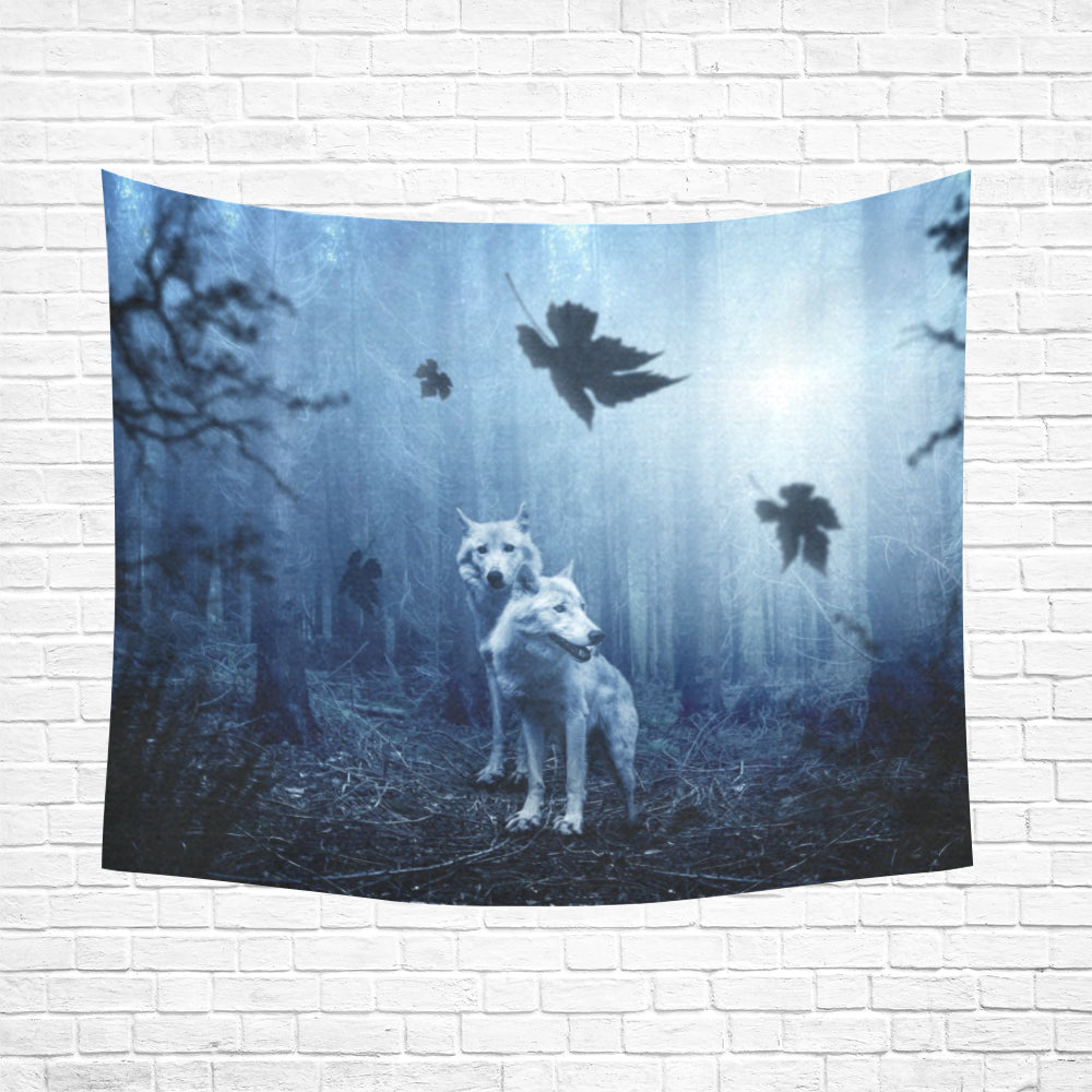 FOX PRODUCTS- Wall Tapestry The Wolves Forest 60"x 51"