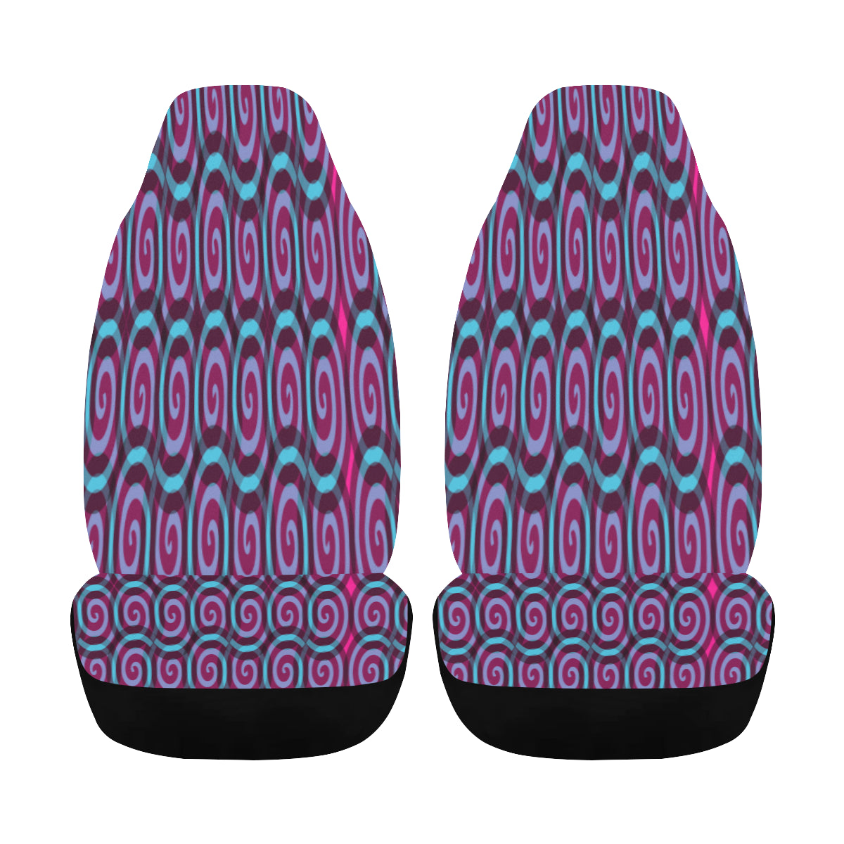 Car Seat Cover Lolly Swirl Airbag Compatible (Set of 2)