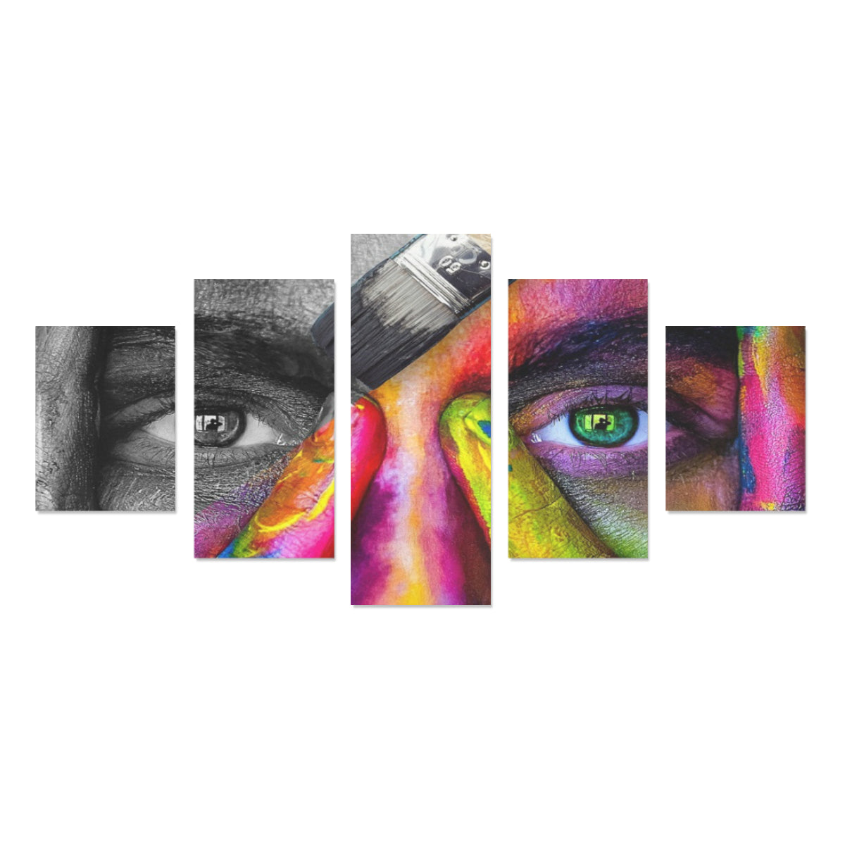 FOX PRODUCTS- Canvas Wall Art Prints (No Frame) 5-Pieces/Set B Cover Of color