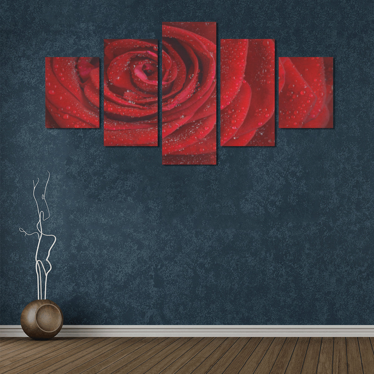 Framed Canvas Rosa Art Prints Set Z (5 Pieces) (Made In USA)