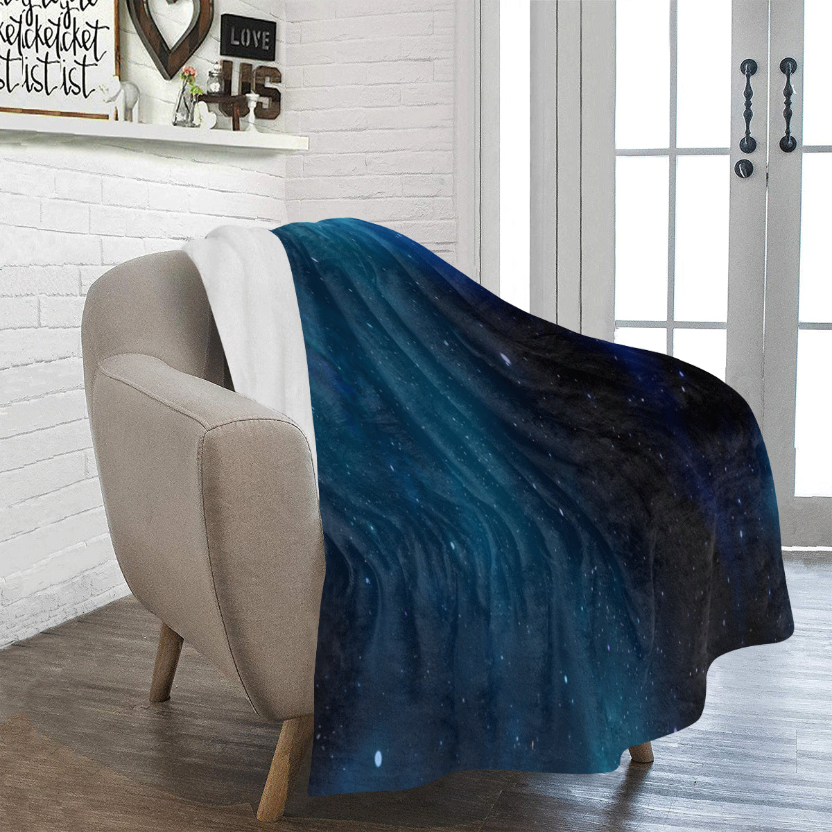 FOX PRODUCTS- Ultra-Soft Micro Fleece Blanket 50" x 60" Space Blanket
