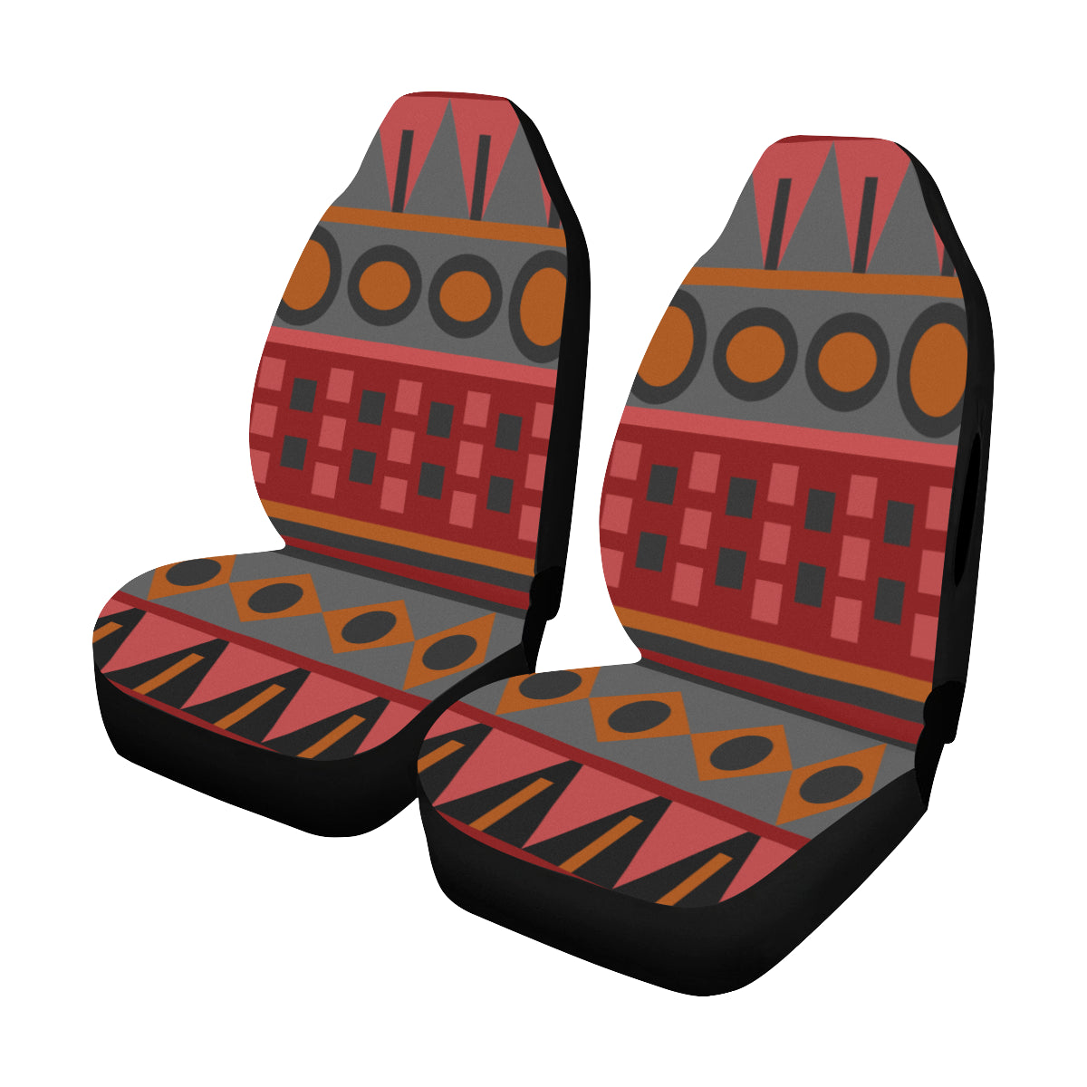 Car Seat Cover Digital Shapes Airbag Compatible (Set of 2)