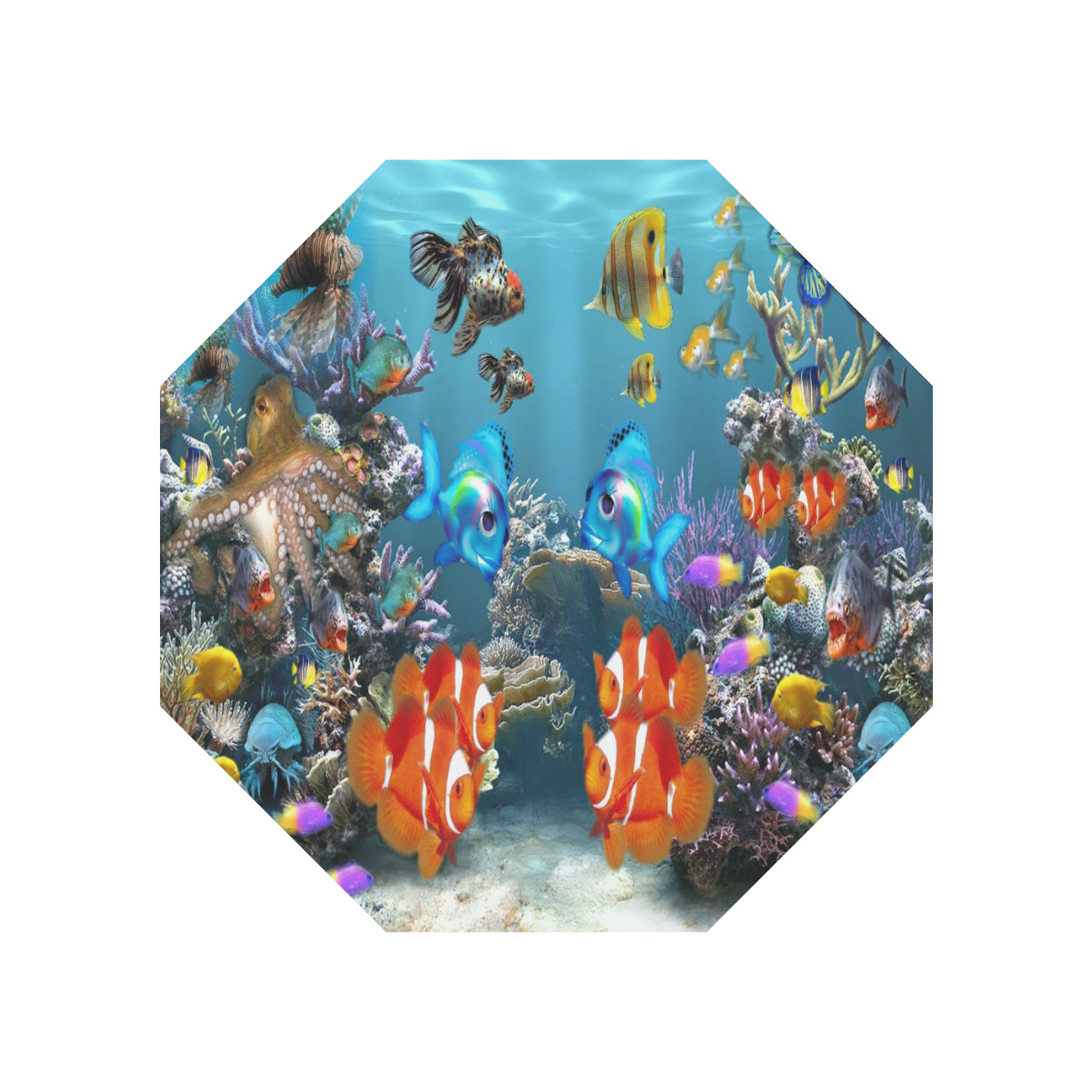 Anti-UV Automatic Aquarium Umbrella (Underside Printing (Model U06)