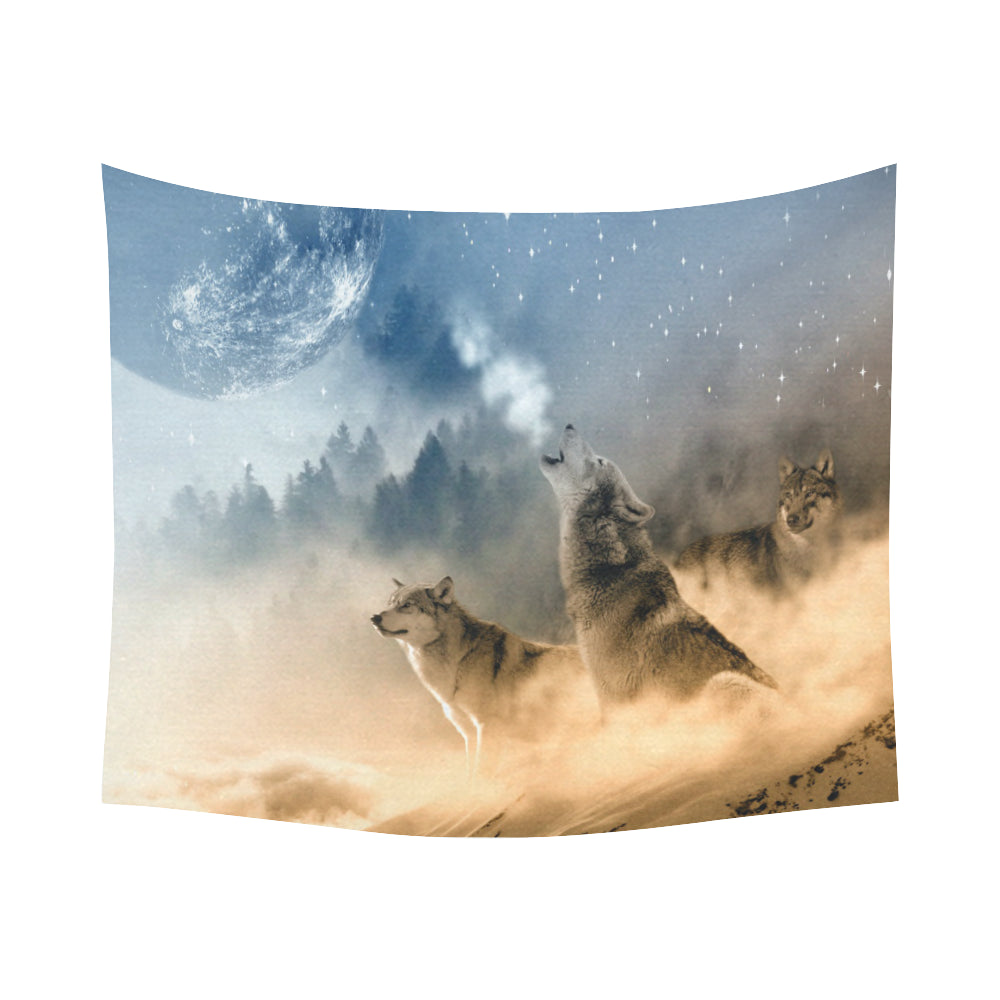 FOX PRODUCTS- Wall Tapestry 60"x 51" The Wolf Pack