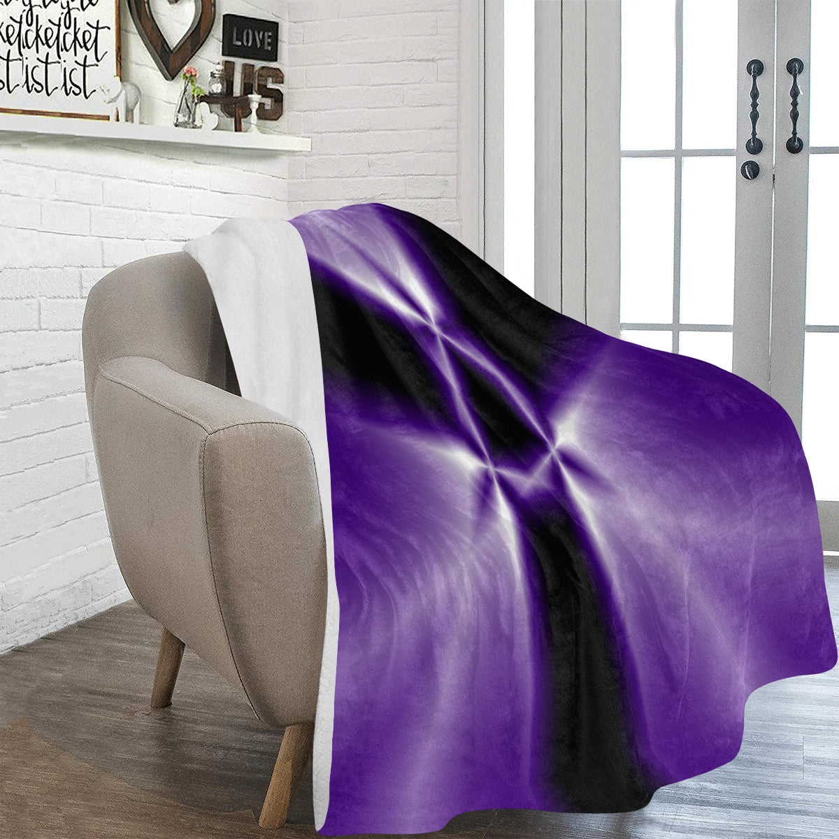 FOX PRODUCTS- Ultra-Soft Micro Fleece Blanket 60" x 80" The Purple Attack