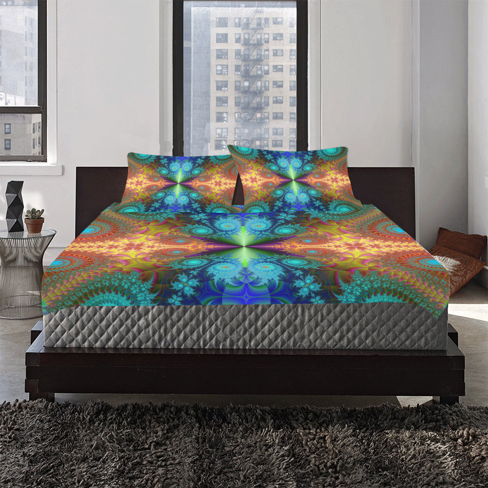 3-piece Bedding Set Fractal