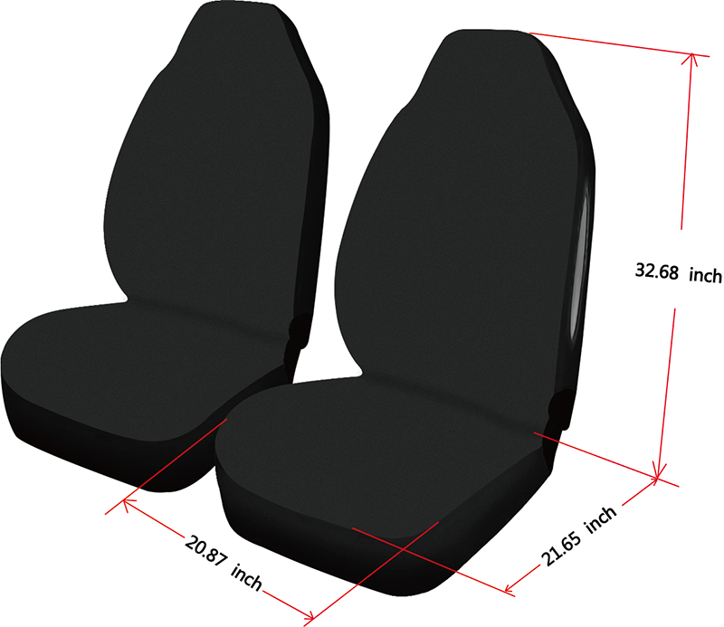 Car Seat Cover Pink Rose Garden Airbag Compatible (Set of 2)