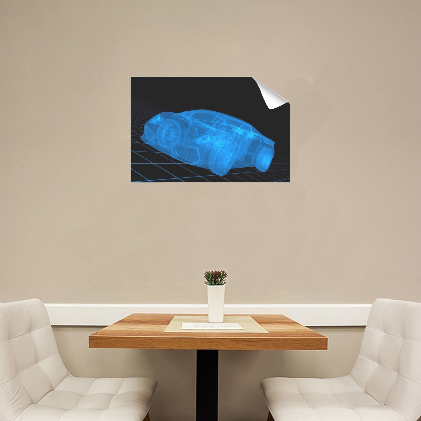 FOX PRODUCTS- Poster - Tesla Roadster Blueprints - 24"x16"