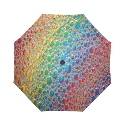 Automatic Foldable Rainbow Drops Umbrella