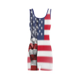 Swimsuit One Piece Boyleg Peace USA - Womens (4 colors)