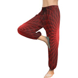 Harem Red Mandala Women's Pants (Model L18)