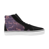 Women's High Top Canvas Cave Drawings Shoes (Model E001-1)