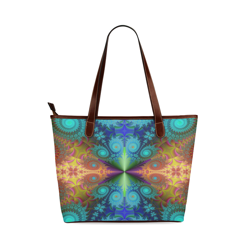 Shoulder Tote Fractal Bag (Model1646)