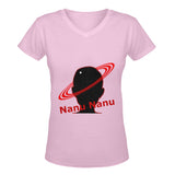V-Neck Space Head  T-shirt (women's)