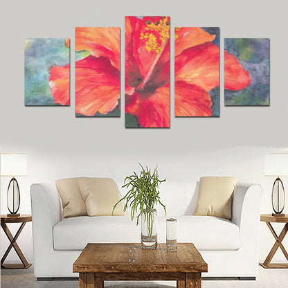 FOX PRODUCTS- Canvas Wall Art Prints (No Frame) 5-Pieces/Set D The Bloom