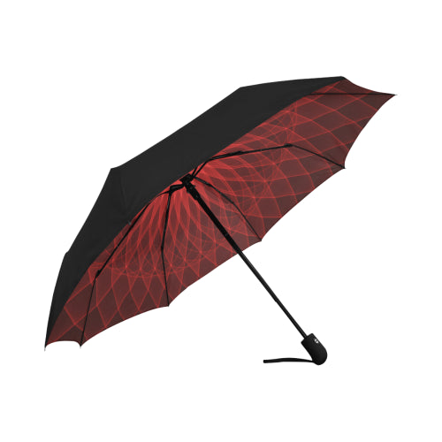 Anti-UV Automatic Mandala Red Umbrella (Underside Printing)