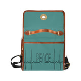 FOX PRODUCTS- Waterproof Canvas Bag "Peace" (All Over Print) (Model 1641)