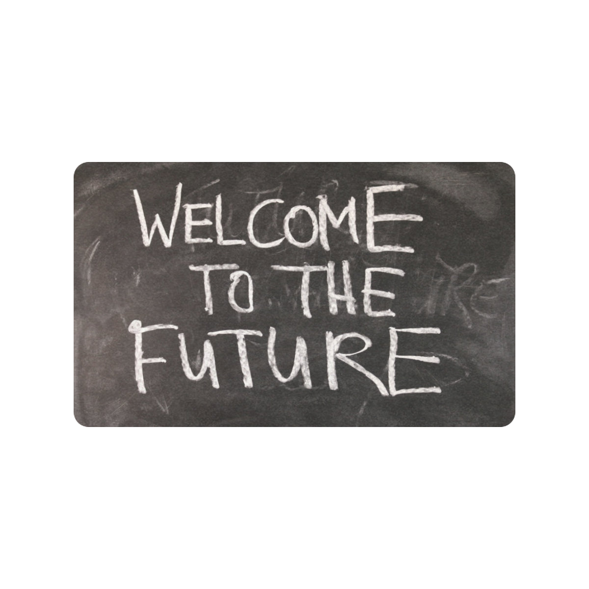 FOX PRODUCTS- Doormat 30"x18"(Rubber) Welcome To The Future Doormat