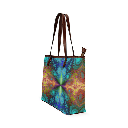 Shoulder Tote Fractal Bag (Model1646)