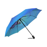 Automatic Foldable Electric Blue Butterfly Umbrella