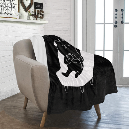 FOX PRODUCTS- Ultra-Soft Micro Fleece Blanket Just Chillin' 30"x40"