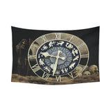 Zodiac Clock Wall Tapestry (90"x60")