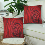 Throw Pillow Cover Rosa 18" x 18" (Twin Sides) (Set of 2)
