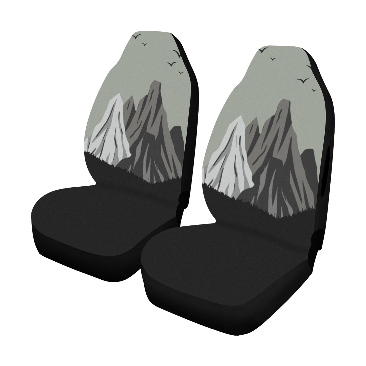 Car Seat Cover | FOX PRODUCTS - Mountain Range | Airbag Compatible(Set of 2)