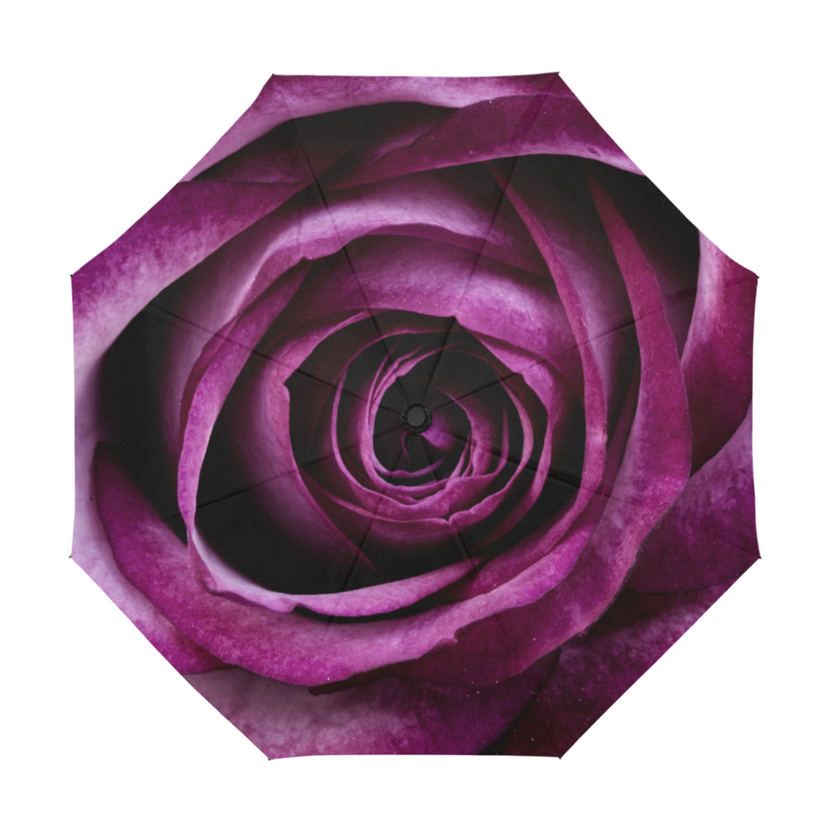 Anti-UV Automatic Violet Rose Umbrella (Model U09)