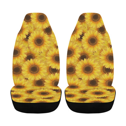 Car Seat Cover Sunflower Garden Airbag Compatible (Set of 2)