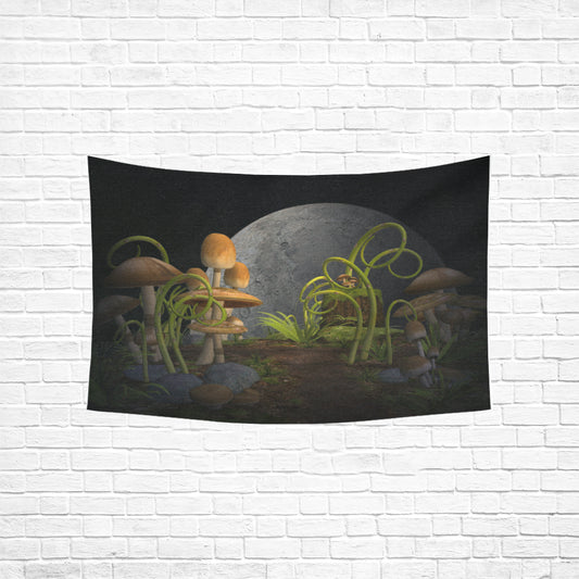 Wall Tapestry Magic Mushroom Garden (60" x 40")