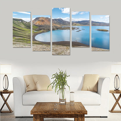 FOX PRODUCTS- Canvas Wall Art Prints(No frame) - The Lake - 5-Pieces/Set F